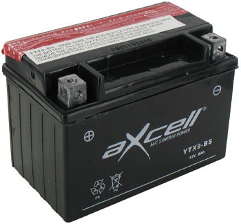 Batterie YTX9-BS AXCELL SHINERAY STIXE et ST9E